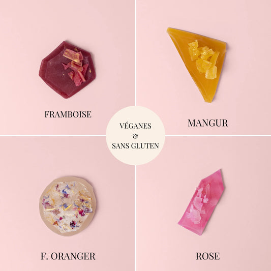 Ruby collection - 4 edible crystals