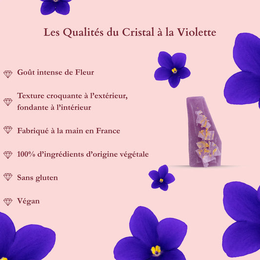 Cristal Comestible à la Violette