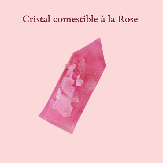 Cristal Comestible à la Rose