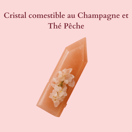Cristallo Commestibile  Champagne e pesca