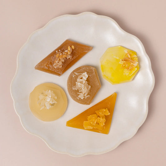 Collection Citrine - 5 Cristaux Comestibles